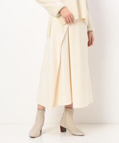 COMME CA COMFORT / コムサ・コンフォート（Lサイズ） ロング・マキシ丈スカート | 〔 +サイズ 〕 あったか２ＷＡＹ両面起毛 ドレープスカート