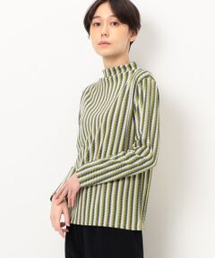 COMME CA COMFORT / コムサ・コンフォート（Lサイズ） カットソー | 〔 +サイズ 〕 レトロ調ミラニーズ編み ハイネックインナー
