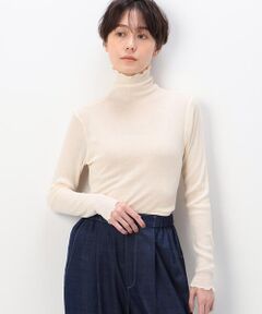 〔 +サイズ 〕 【前後２ＷＡＹ／洗える】のびのびシアーリブ Ｔシャツ