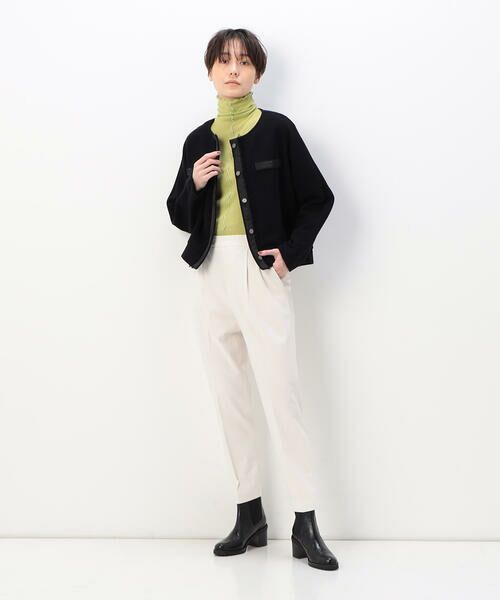 COMME CA COMFORT / コムサ・コンフォート（Lサイズ） カットソー | 〔 +サイズ 〕 【前後２ＷＡＹ／洗える】のびのびシアーリブ Ｔシャツ | 詳細7