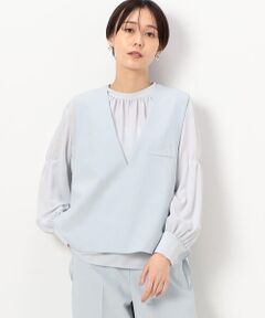 COMME CA COMFORT / コムサ・コンフォート（Lサイズ） ベスト | 〔 TALLサイズ 〕 ピンヘッド２ＷＡＹストレッチ ベスト