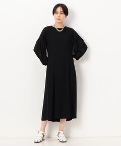 〔 TALLサイズ 〕 バックサテン梨地ストレッチ ドレス