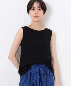 COMME CA COMFORT / コムサ・コンフォート（Lサイズ） タンクトップ | 〔 +サイズ 〕 【洗える】プレーティング タンクトップ