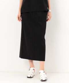 COMME CA COMFORT / コムサ・コンフォート（Lサイズ） ロング・マキシ丈スカート | 〔 +サイズ 〕 【セットアップ対応】レーヨン×ソロモクロディ タイトスカート