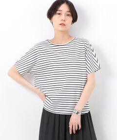 〔 TALLサイズ 〕 【前後２ＷＡＹ】コットンポンチボーダー ベーシックＴシャツ