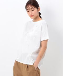 〔 +サイズ 〕 【洗える】プレーティング天竺 手書きプリントＴシャツ