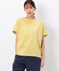 〔 +サイズ 〕 【洗える】プレーティング天竺 手書きプリントＴシャツ