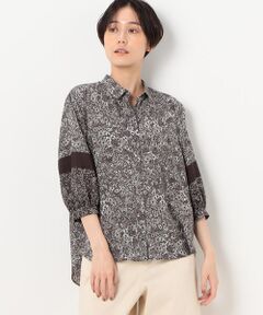 COMME CA COMFORT / コムサ・コンフォート（Lサイズ） シャツ・ブラウス | 〔 TALLサイズ 〕 マーガレットフラワープリント シャツ