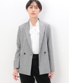 〔 TALLサイズ 〕 【セットアップ対応】グレンチェックストレッチ ジャケット