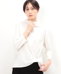 COMME CA COMFORT / コムサ・コンフォート（Lサイズ） カットソー | 〔 +サイズ 〕 ハイゲージポンチ ワンタックプルオーバー