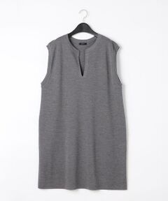 COMME CA COMFORT / コムサ・コンフォート（Lサイズ） ロング・マキシ丈ワンピース | 〔 +サイズ 〕 オフスケールエキストラファインメリノ ミラノリブワンピース