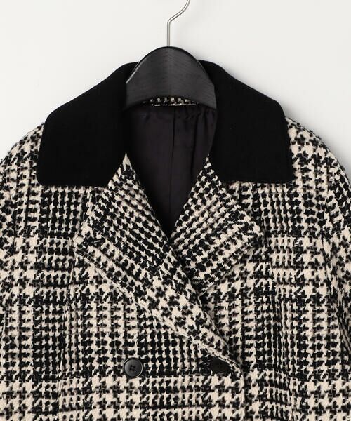 COMME CA COMFORT / コムサ・コンフォート（Lサイズ） その他アウター | 〔 TALLサイズ 〕 ロービングチェック ダブルブレストＡラインハーフコート | 詳細2