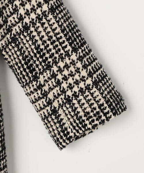 COMME CA COMFORT / コムサ・コンフォート（Lサイズ） その他アウター | 〔 TALLサイズ 〕 ロービングチェック ダブルブレストＡラインハーフコート | 詳細3