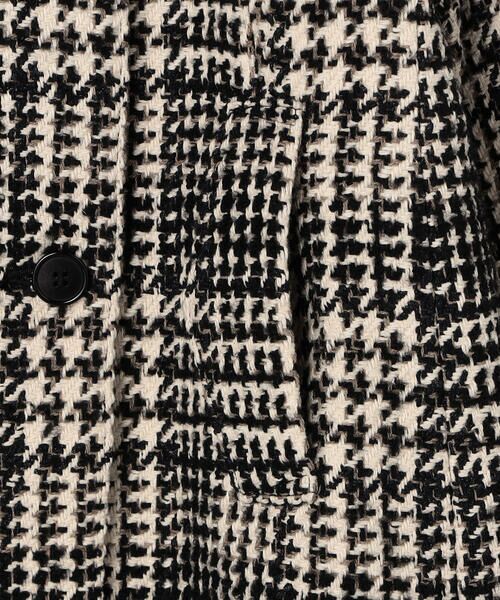 COMME CA COMFORT / コムサ・コンフォート（Lサイズ） その他アウター | 〔 TALLサイズ 〕 ロービングチェック ダブルブレストＡラインハーフコート | 詳細4