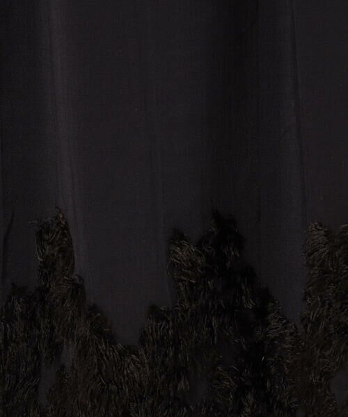 COMME CA COMFORT / コムサ・コンフォート（Lサイズ） ロング・マキシ丈スカート | 〔 +サイズ 〕 【リバーシブル】シアーフリンジゴム スカート | 詳細26