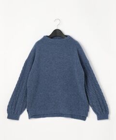 COMME CA COMFORT / コムサ・コンフォート（Lサイズ） ニット・セーター | 〔 +サイズ 〕 マシュマロケーブルスリーブ セーター