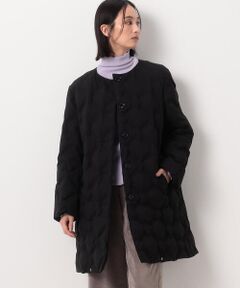 COMME CA COMFORT / コムサ・コンフォート（Lサイズ） その他アウター | 〔 +サイズ 〕 ダイヤ柄 ダウンコート