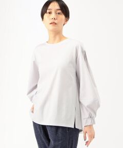 COMME CA COMFORT / コムサ・コンフォート（Lサイズ） カットソー | 〔 +サイズ 〕 ポンチ 袖パフプルオーバー