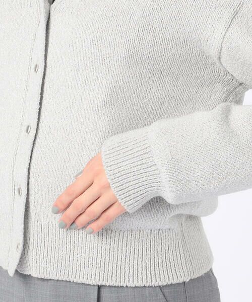 COMME CA COMFORT / コムサ・コンフォート（Lサイズ） ニット・セーター | 〔 TALLサイズ 〕 ラメブークレー カーディガン | 詳細11