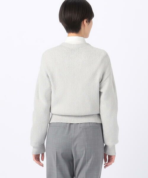 COMME CA COMFORT / コムサ・コンフォート（Lサイズ） ニット・セーター | 〔 TALLサイズ 〕 ラメブークレー カーディガン | 詳細9