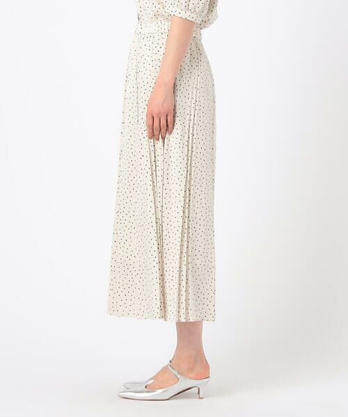 COMME CA COMFORT / コムサ・コンフォート（Lサイズ） ロング・マキシ丈スカート | 〔 TALLサイズ 〕 【セットアップ対応】ウェーブサテンドットプリント プリーツスカート | 詳細5