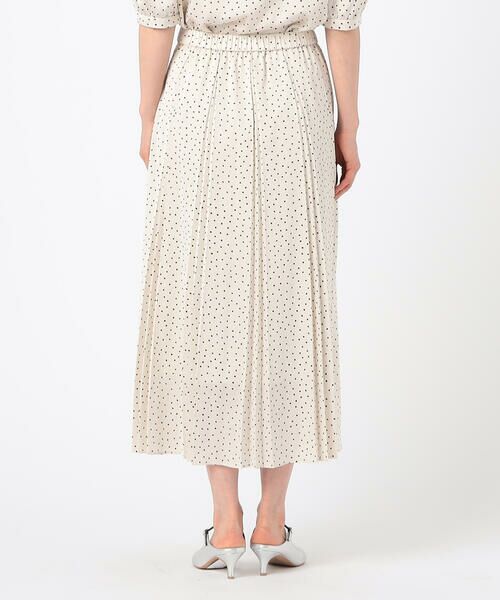 COMME CA COMFORT / コムサ・コンフォート（Lサイズ） ロング・マキシ丈スカート | 〔 TALLサイズ 〕 【セットアップ対応】ウェーブサテンドットプリント プリーツスカート | 詳細6