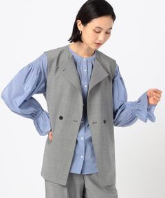 COMME CA COMFORT / コムサ・コンフォート（Lサイズ） ベスト | 〔 TALLサイズ 〕 【セットアップ対応】2WAYストレッチトロ ジレ