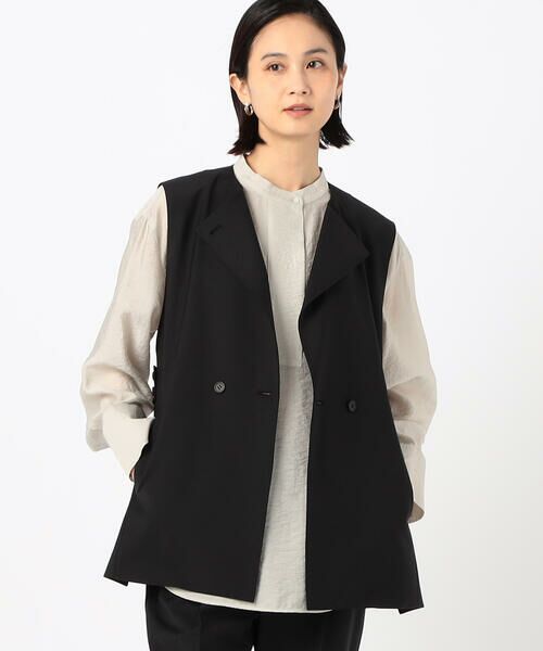 COMME CA COMFORT / コムサ・コンフォート（Lサイズ） ベスト | 〔 TALLサイズ 〕 【セットアップ対応】2WAYストレッチトロ ジレ | 詳細8