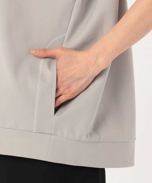 COMME CA COMFORT / コムサ・コンフォート（Lサイズ） パーカー | 〔 +サイズ 〕 【セットアップ対応】綿混モクロディ 立襟風フードのプルオーバー | 詳細17