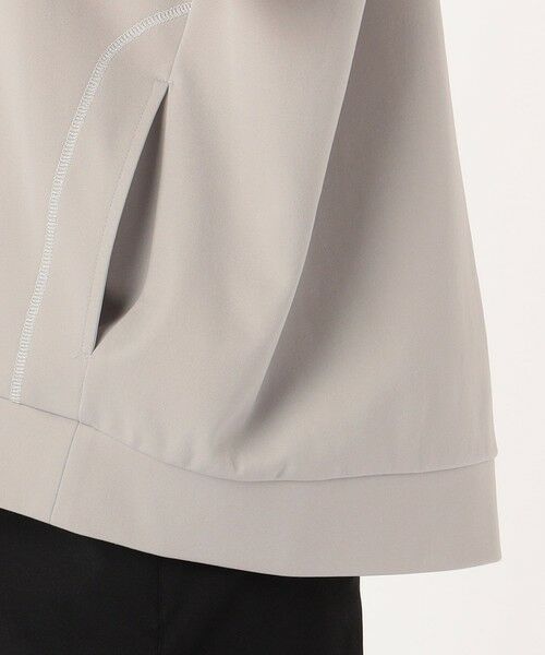 COMME CA COMFORT / コムサ・コンフォート（Lサイズ） パーカー | 〔 +サイズ 〕 【セットアップ対応】綿混モクロディ 立襟風フードのプルオーバー | 詳細18