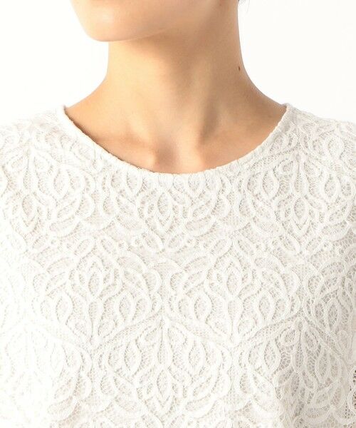 COMME CA COMFORT / コムサ・コンフォート（Lサイズ） シャツ・ブラウス | 〔 TALLサイズ 〕 ボタニカルラッセルレース ブラウス | 詳細7