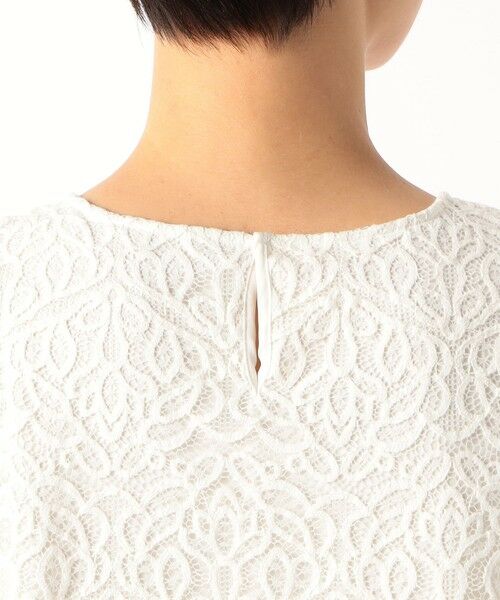 COMME CA COMFORT / コムサ・コンフォート（Lサイズ） シャツ・ブラウス | 〔 TALLサイズ 〕 ボタニカルラッセルレース ブラウス | 詳細8