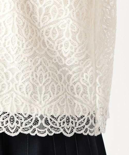 COMME CA COMFORT / コムサ・コンフォート（Lサイズ） シャツ・ブラウス | 〔 TALLサイズ 〕 ボタニカルラッセルレース ブラウス | 詳細10