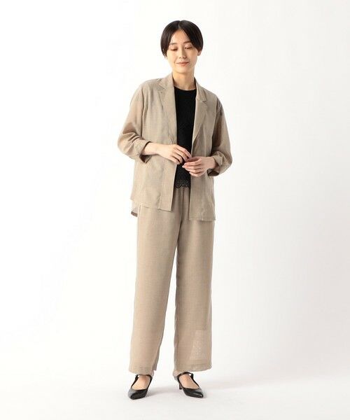 COMME CA COMFORT / コムサ・コンフォート（Lサイズ） シャツ・ブラウス | 〔 TALLサイズ 〕 ボタニカルラッセルレース ブラウス | 詳細13