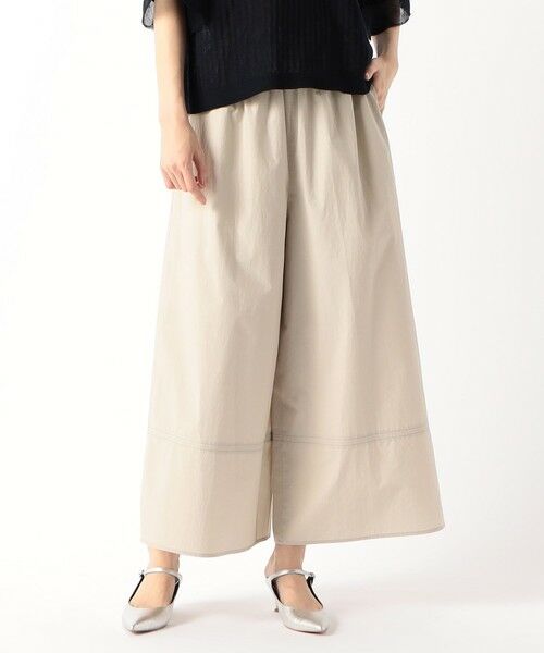 COMME CA COMFORT / コムサ・コンフォート（Lサイズ） その他パンツ | 〔 TALLサイズ 〕 コットンタイプライター ギャザーワイドパンツ | 詳細23