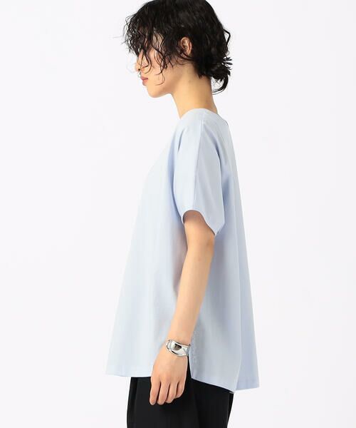 COMME CA COMFORT / コムサ・コンフォート（Lサイズ） カットソー | 〔 +サイズ 〕 【前後2WAY】プレーティング天竺 ブラウス仕立てのカットソー | 詳細14