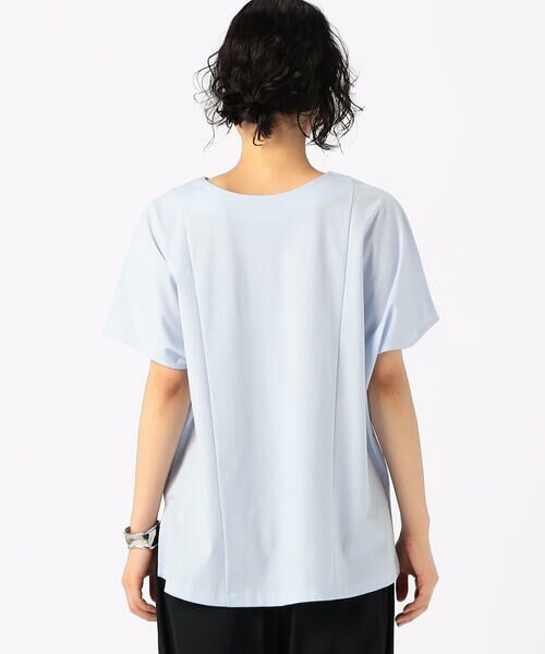 COMME CA COMFORT / コムサ・コンフォート（Lサイズ） カットソー | 〔 +サイズ 〕 【前後2WAY】プレーティング天竺 ブラウス仕立てのカットソー | 詳細15