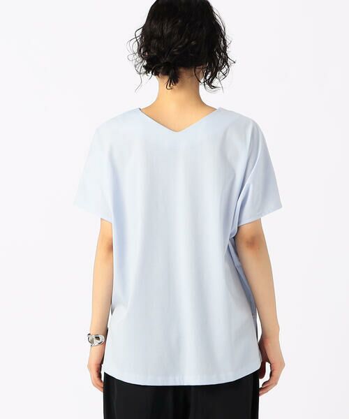 COMME CA COMFORT / コムサ・コンフォート（Lサイズ） カットソー | 〔 +サイズ 〕 【前後2WAY】プレーティング天竺 ブラウス仕立てのカットソー | 詳細16