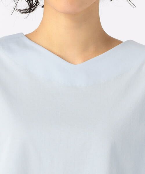 COMME CA COMFORT / コムサ・コンフォート（Lサイズ） カットソー | 〔 +サイズ 〕 【前後2WAY】プレーティング天竺 ブラウス仕立てのカットソー | 詳細17