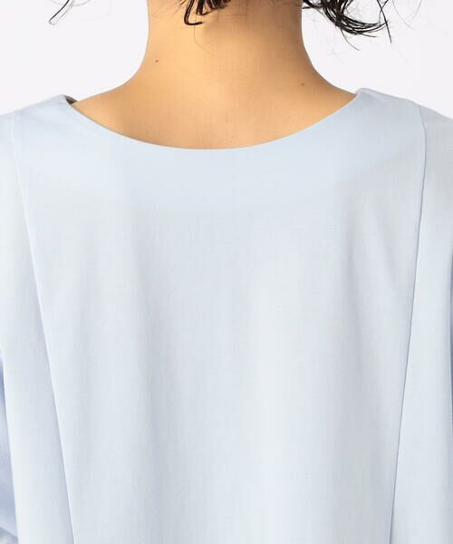 COMME CA COMFORT / コムサ・コンフォート（Lサイズ） カットソー | 〔 +サイズ 〕 【前後2WAY】プレーティング天竺 ブラウス仕立てのカットソー | 詳細18