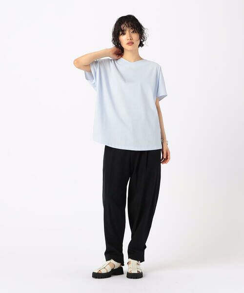 COMME CA COMFORT / コムサ・コンフォート（Lサイズ） カットソー | 〔 +サイズ 〕 【前後2WAY】プレーティング天竺 ブラウス仕立てのカットソー | 詳細10