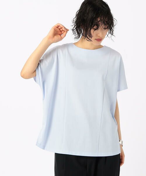 COMME CA COMFORT / コムサ・コンフォート（Lサイズ） カットソー | 〔 +サイズ 〕 【前後2WAY】プレーティング天竺 ブラウス仕立てのカットソー | 詳細11