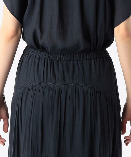 COMME CA COMFORT / コムサ・コンフォート（Lサイズ） ロング・マキシ丈スカート | 〔 TALLサイズ 〕 【セットアップ対応】スプリットジョーゼット ティアードスカート | 詳細8