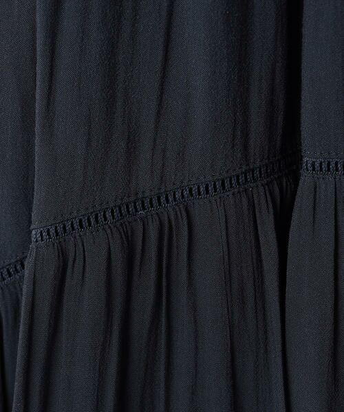 COMME CA COMFORT / コムサ・コンフォート（Lサイズ） ロング・マキシ丈スカート | 〔 TALLサイズ 〕 【セットアップ対応】スプリットジョーゼット ティアードスカート | 詳細10