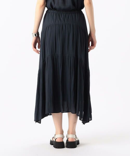 COMME CA COMFORT / コムサ・コンフォート（Lサイズ） ロング・マキシ丈スカート | 〔 TALLサイズ 〕 【セットアップ対応】スプリットジョーゼット ティアードスカート | 詳細6