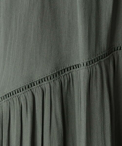 COMME CA COMFORT / コムサ・コンフォート（Lサイズ） ロング・マキシ丈スカート | 〔 TALLサイズ 〕 【セットアップ対応】スプリットジョーゼット ティアードスカート | 詳細14