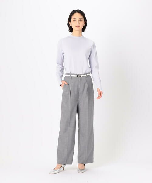 COMME CA COMFORT / コムサ・コンフォート（Lサイズ） セットアップ | 〔 TALLサイズ 〕 【セットアップ対応】2WAYストレッチトロ ワイドパンツ | 詳細1