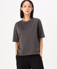 〔 +サイズ 〕 60／- プレーティング天竺 キレイめTシャツ