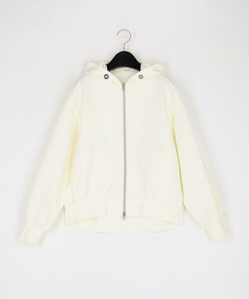 COMME CA COMFORT / コムサ・コンフォート（Lサイズ） パーカー | 〔 TALLサイズ 〕 クリアストレッチポンチ パーカー（02:オフホワイト）