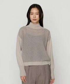 COMME CA COMFORT / コムサ・コンフォート（Lサイズ） ニット・セーター | 〔 TALLサイズ 〕 ラメタック プルオーバー